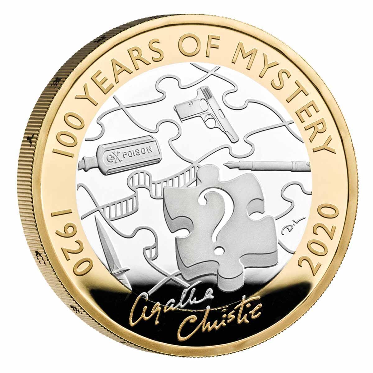 2020 £2 Agatha Christie Silver Proof Coin