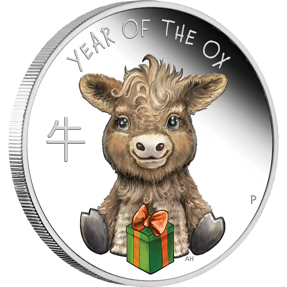2021 50c Baby Ox 1/2oz Proof Silver Coin