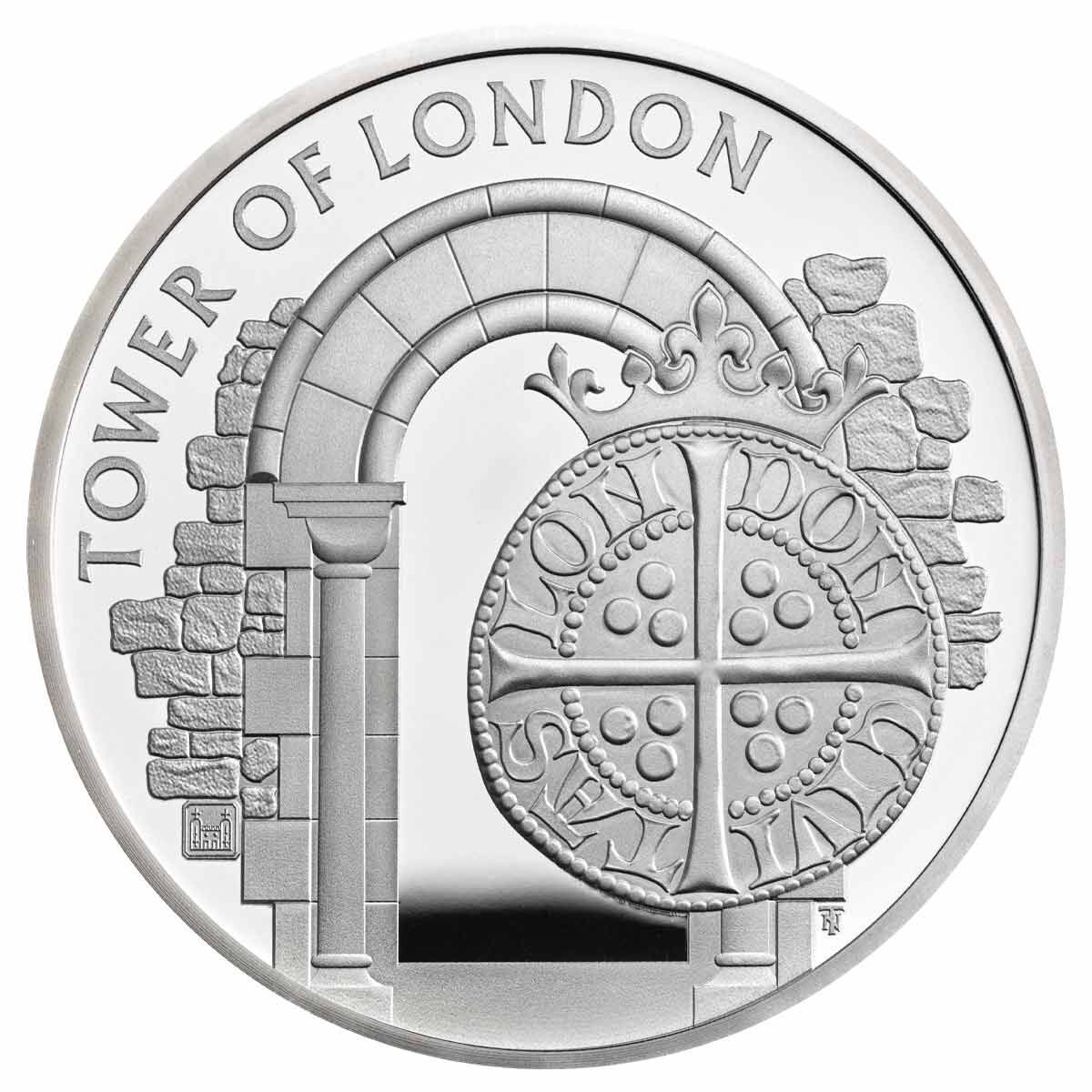 2020 £5 The Tower of London - Royal Mint Silver Proof Coin