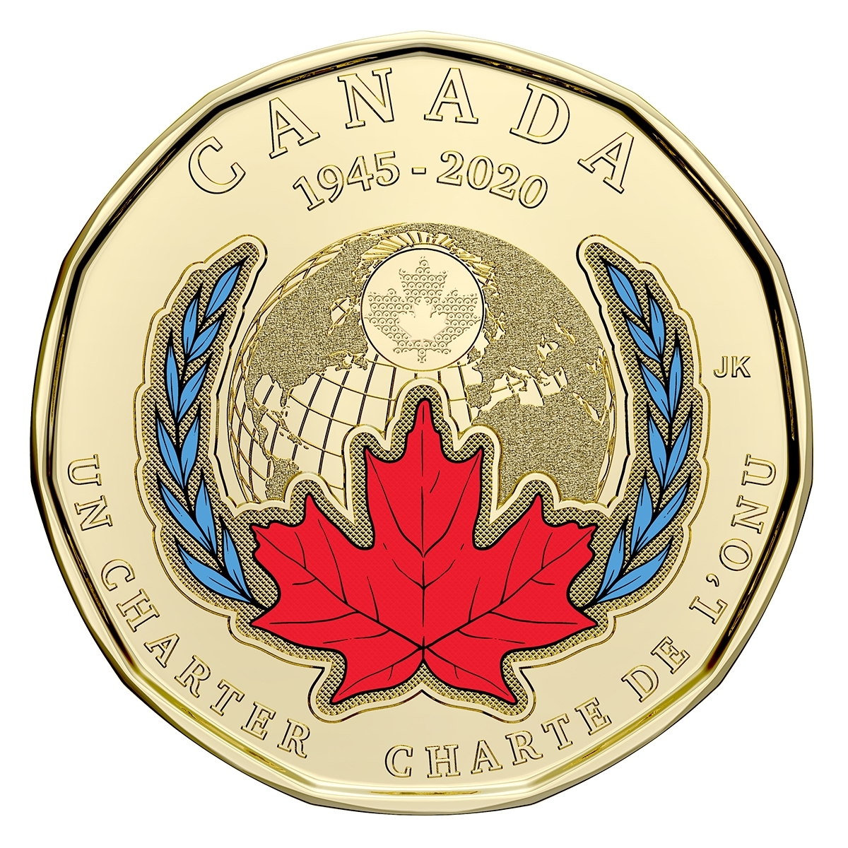 2020 Canadian 75th Anniversary of the Signing of the UN Charter Collector Keepsake Card