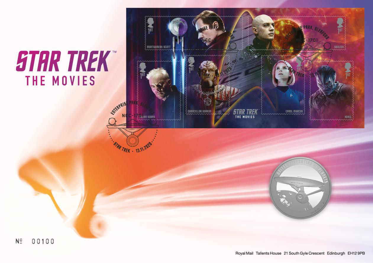 2020 Star Trek - Movie Stamp Sheet and Medallion Cover