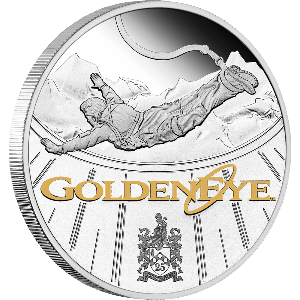 2020 $1 James bond - Golden Eye 25th Anniversary 1oz Silver Proof Coin