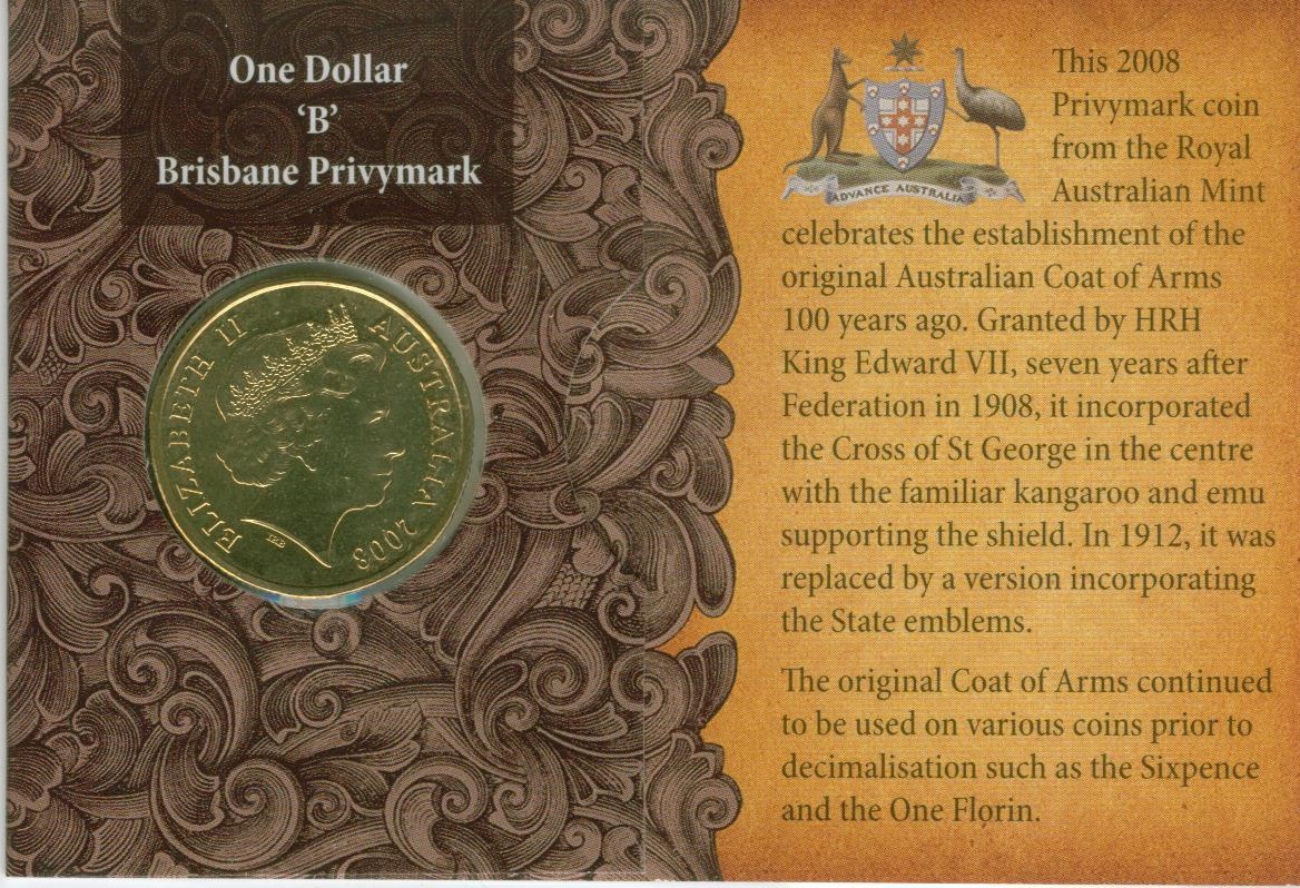 2008 $1 Coat of Arms B