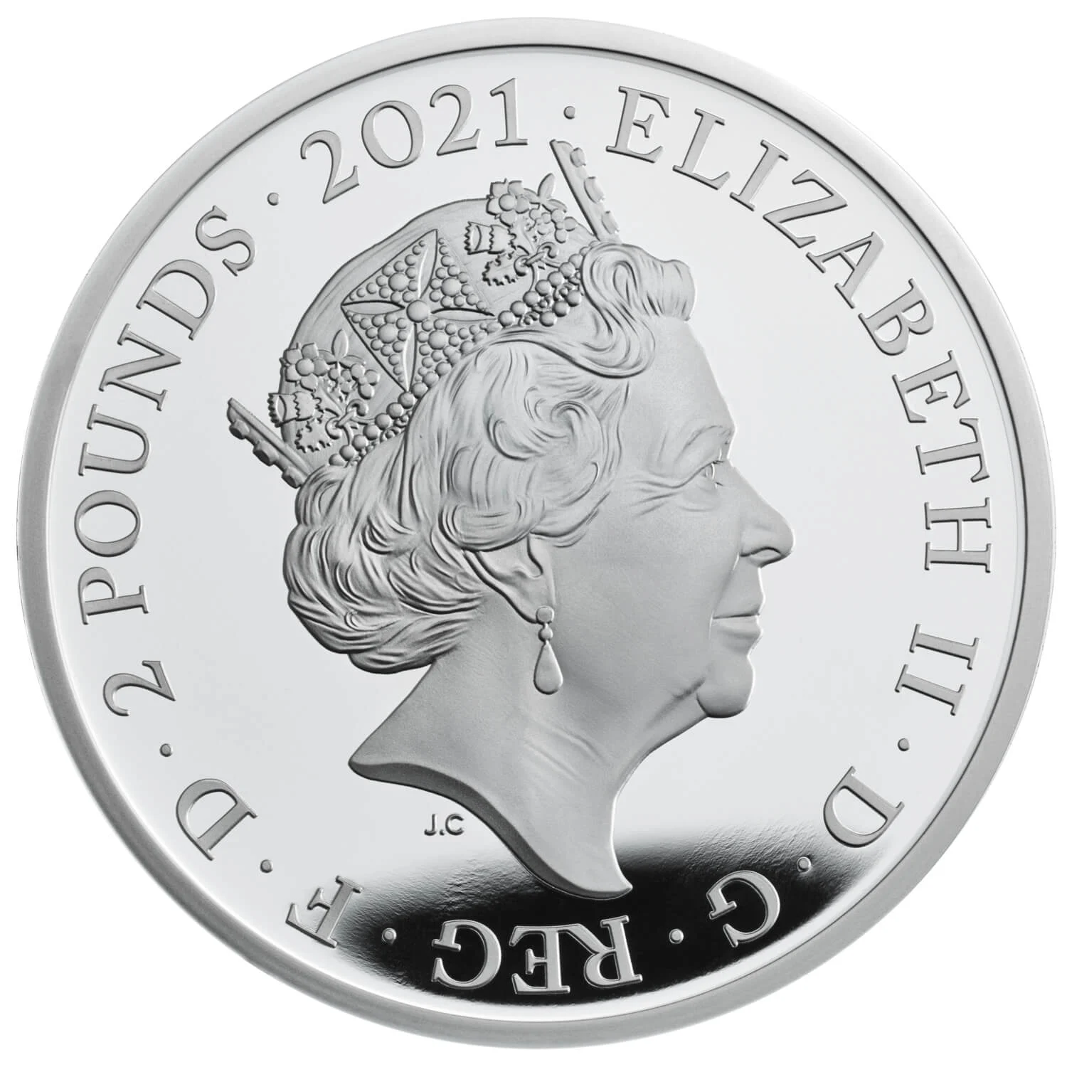 2021 £2 Mr Happy 1oz Silver Proof