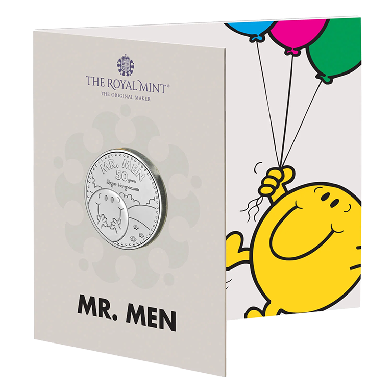 2021 £5 Mr.Men Little Miss - Mr. Happy Brilliant UNC 