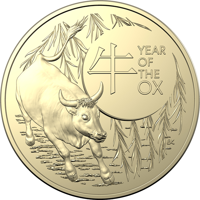 2021 $1 Year of the OX Two Coin UNC Set