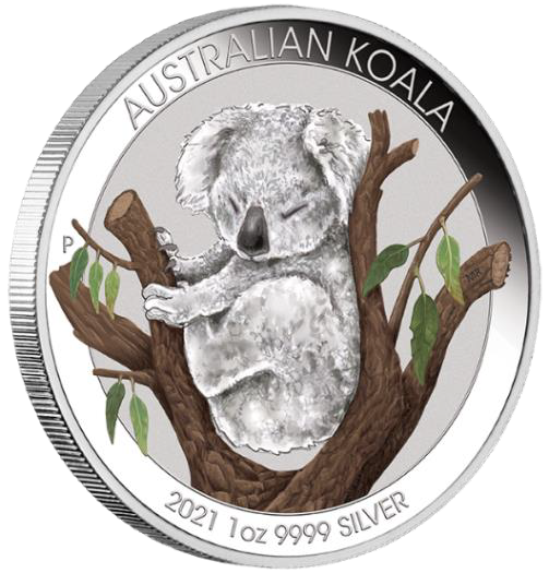 2021 Australian Koala 1oz Silver Coloured Coin ANDA Show Release