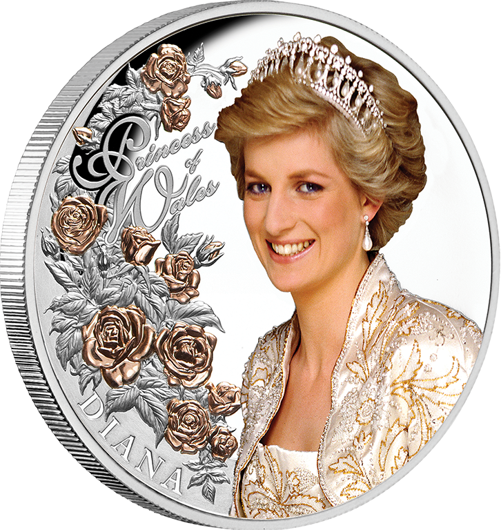 2021 $5 Diana Princess of Wales 1oz Silver Proof Coin