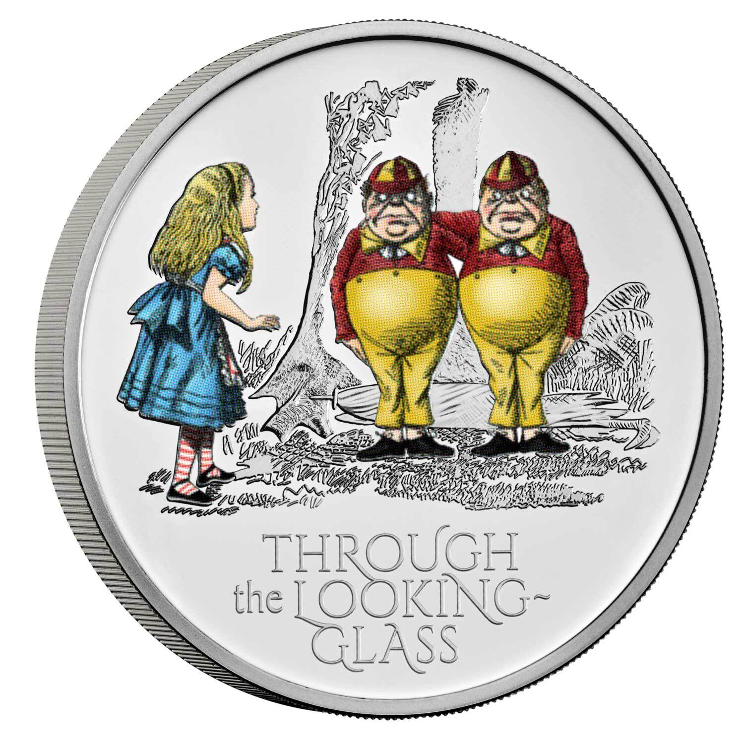 2021 £5 Through the Looking Glass BUNC Coloured Coin