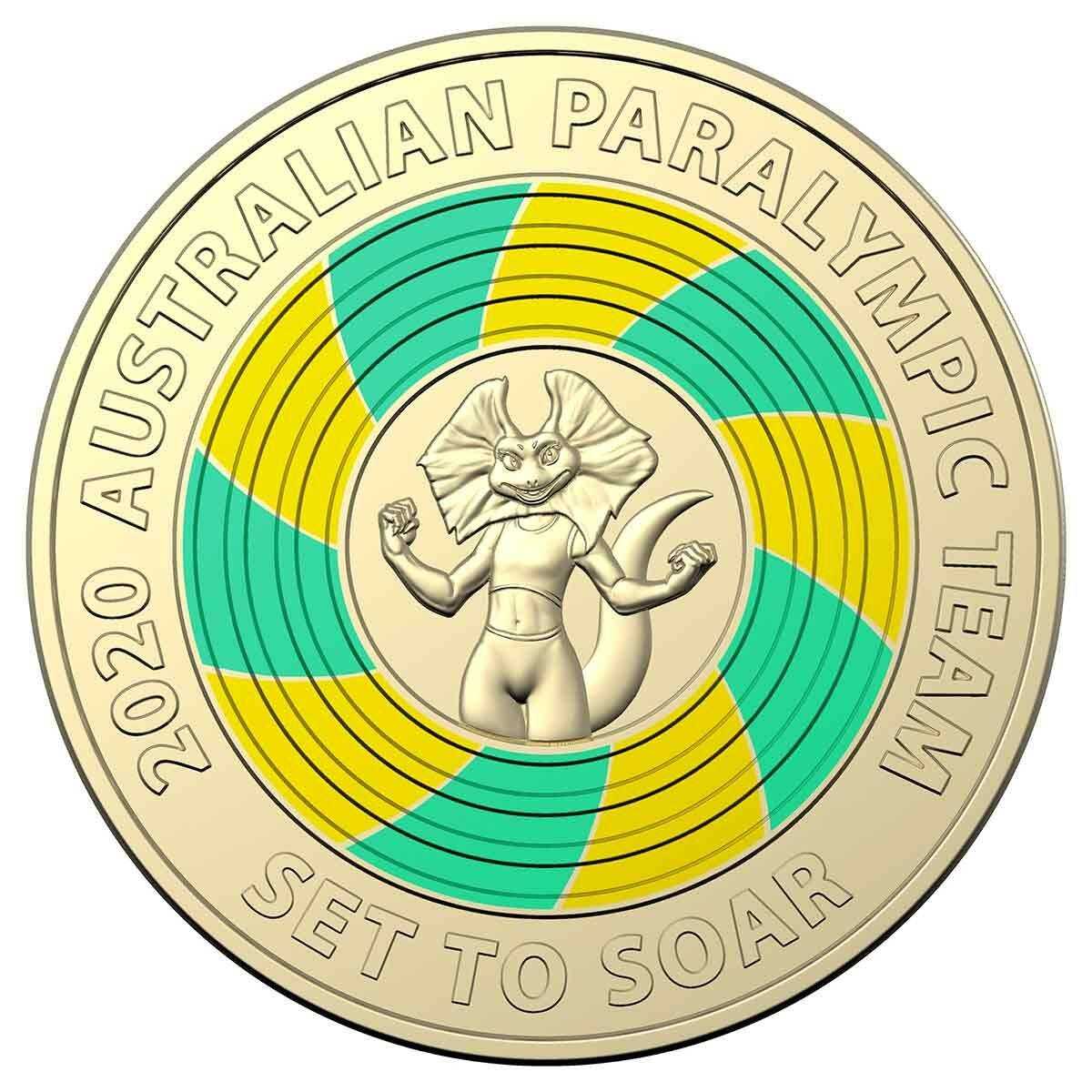 2020 $2 Tokyo Paralympics UNC Coin Folder