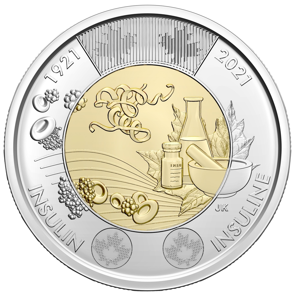 2021 $2 100th Anniversary of the Discovery of Insulin Canadian Mint Roll