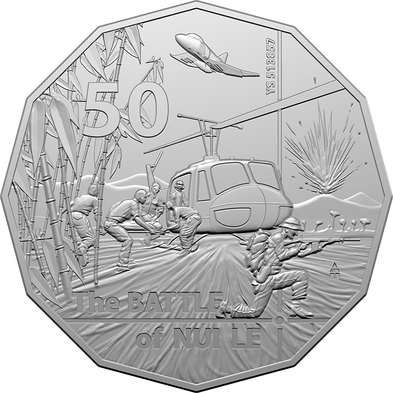2021 50c 50th Anniversary of the Battle of Nui Le UNC Coin