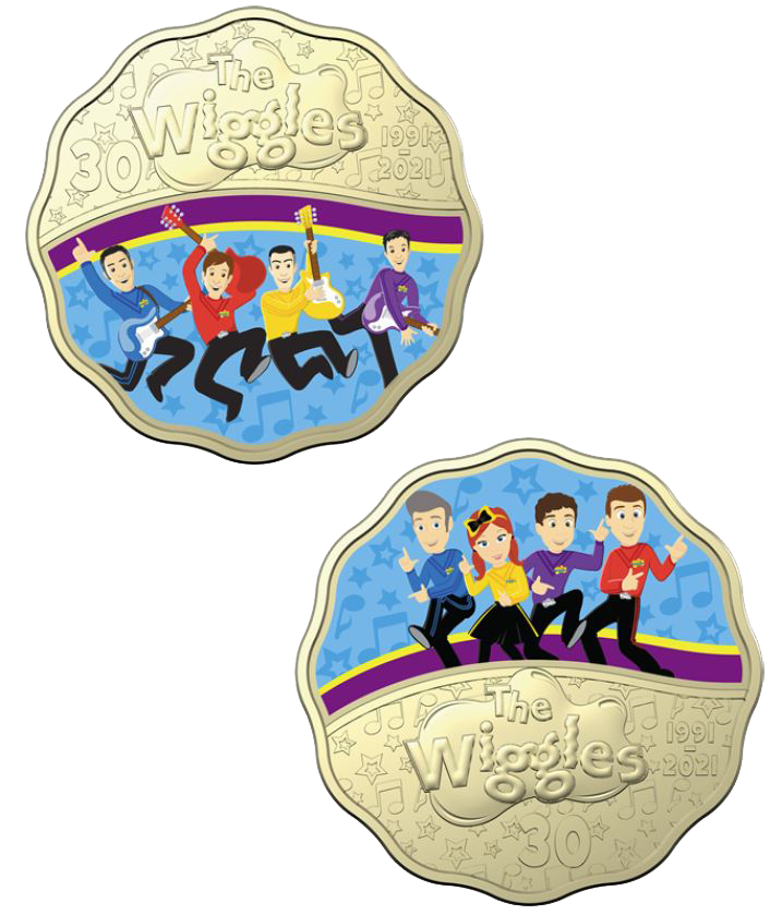 2021 30c 30th Anniversary of the Wiggles 2 Coin Tinned Set