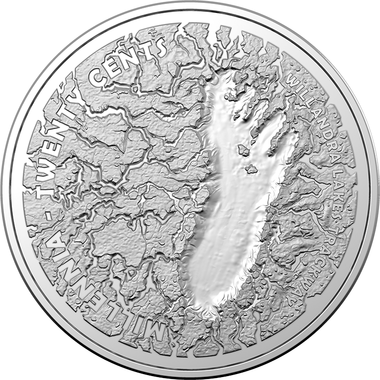 2021 20c Mungo Footprint UNC Coin