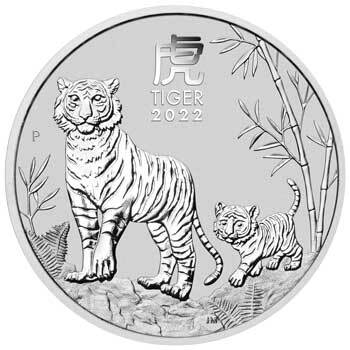 2022 50c Year of the Tiger 1/2oz Silver Bullion Coin