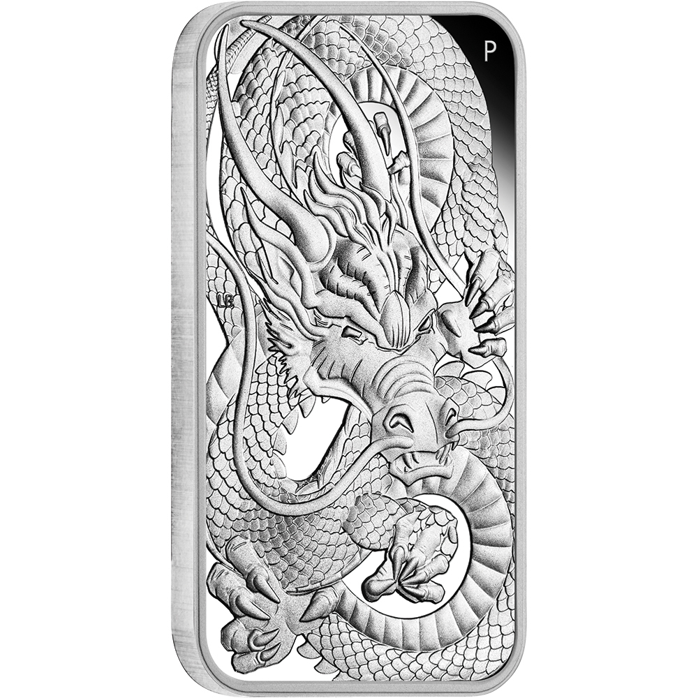 2021 $1 Dragon Rectangular 1oz Silver Proof