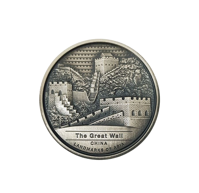 2022 Great Wall of China 2oz Silver Antiqued Coin