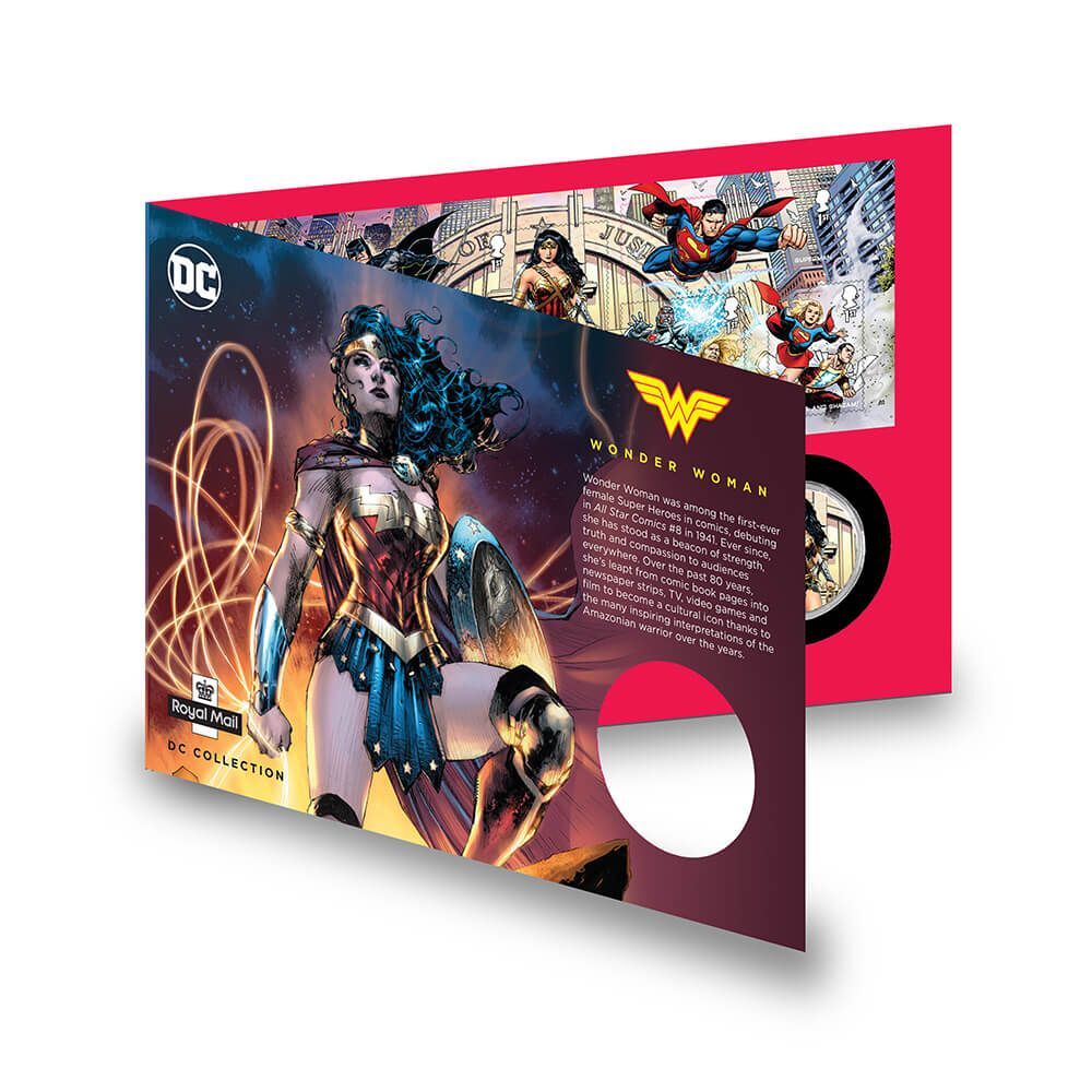 2021 Wonder Woman Gold-Plated Medallion Cover