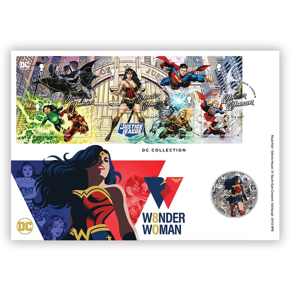 2021 Wonder Woman Silver-Plated Medallion Cover