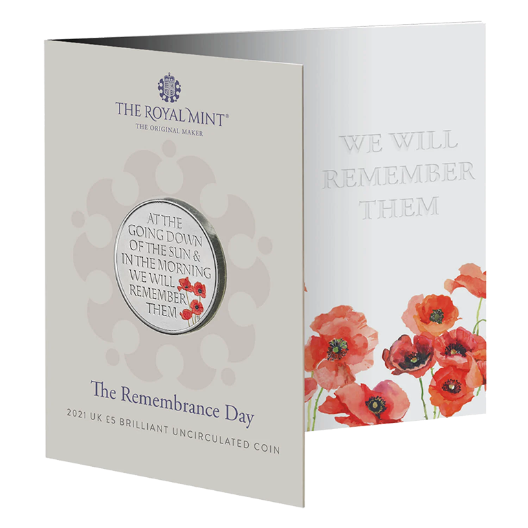 2021 £5 Remembrance Day BUNC Coin
