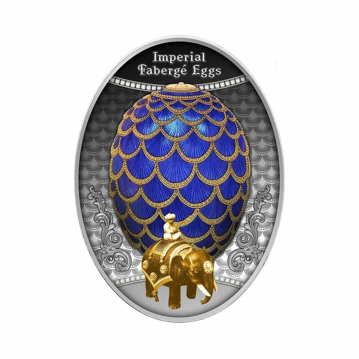 2021 $1 Pinecone Faberge Egg Silver Proof