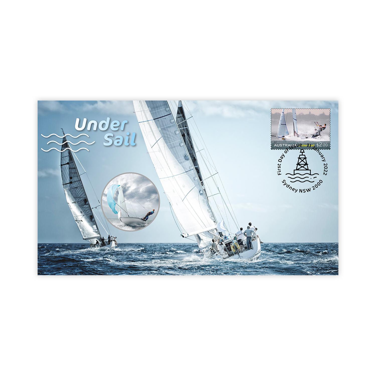 2022 Under Sail Stamp and Medallion Cover