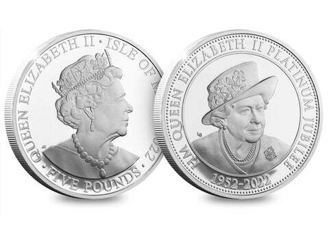 2022 £5 Platinum Jubilee Isle of Man Silver Coin