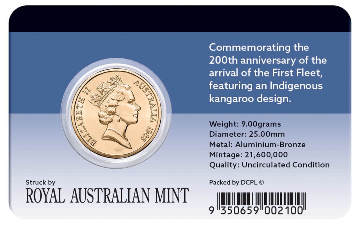 1988 $1 Australian Bicentenial Coin Pack
