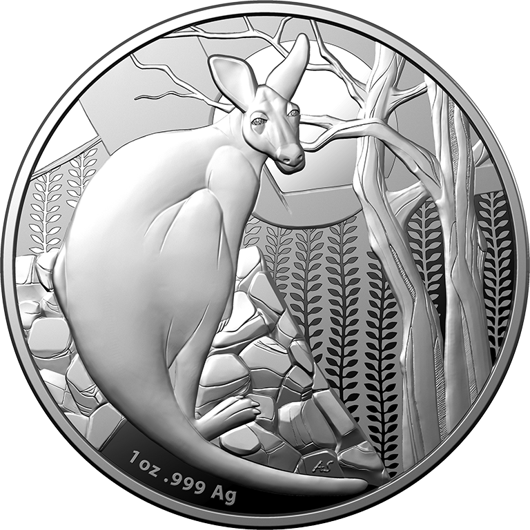 2022 $1 Impressions of Australia Kangaroo Silver Proof