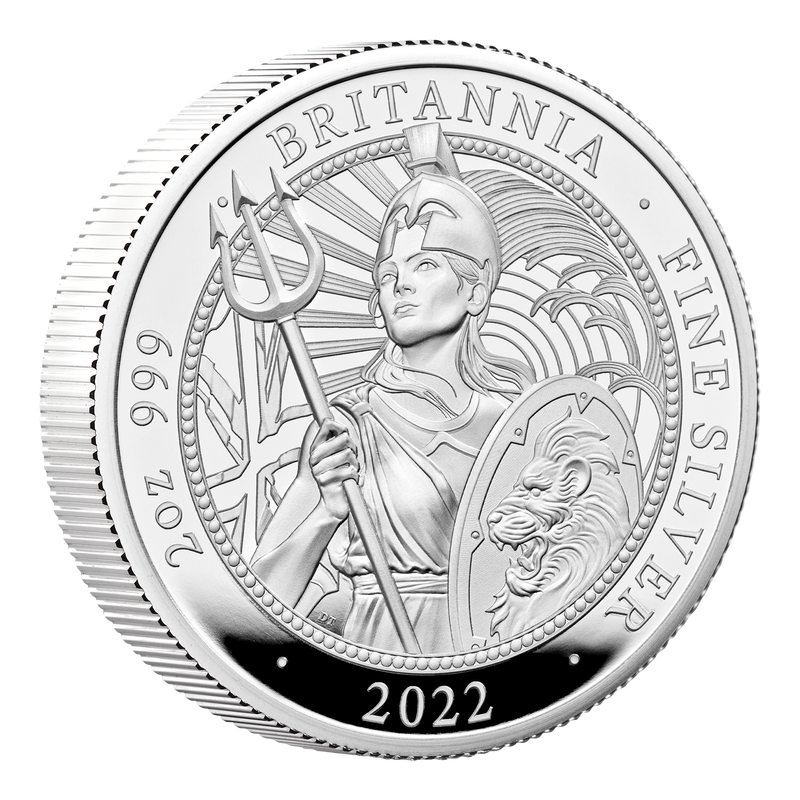2022 £5 The Britannia 2oz Silver Proof Coin