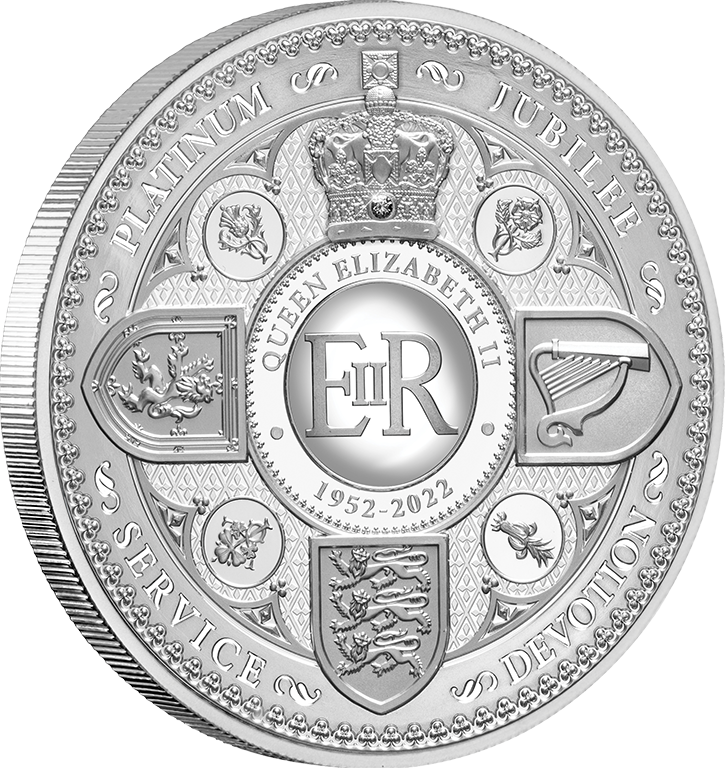 2022 $10 Queen Elizabeth II Platinum Jubilee Anniversary 5oz Silver Proof