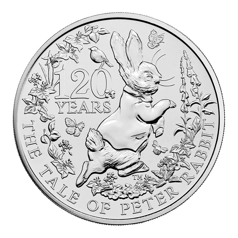 2022 £5 120 Years of Peter Rabbit BUNC Coin