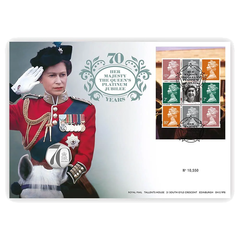 2022 Her Majesty the Queen's Platinum Jubilee 50p Coin Cover