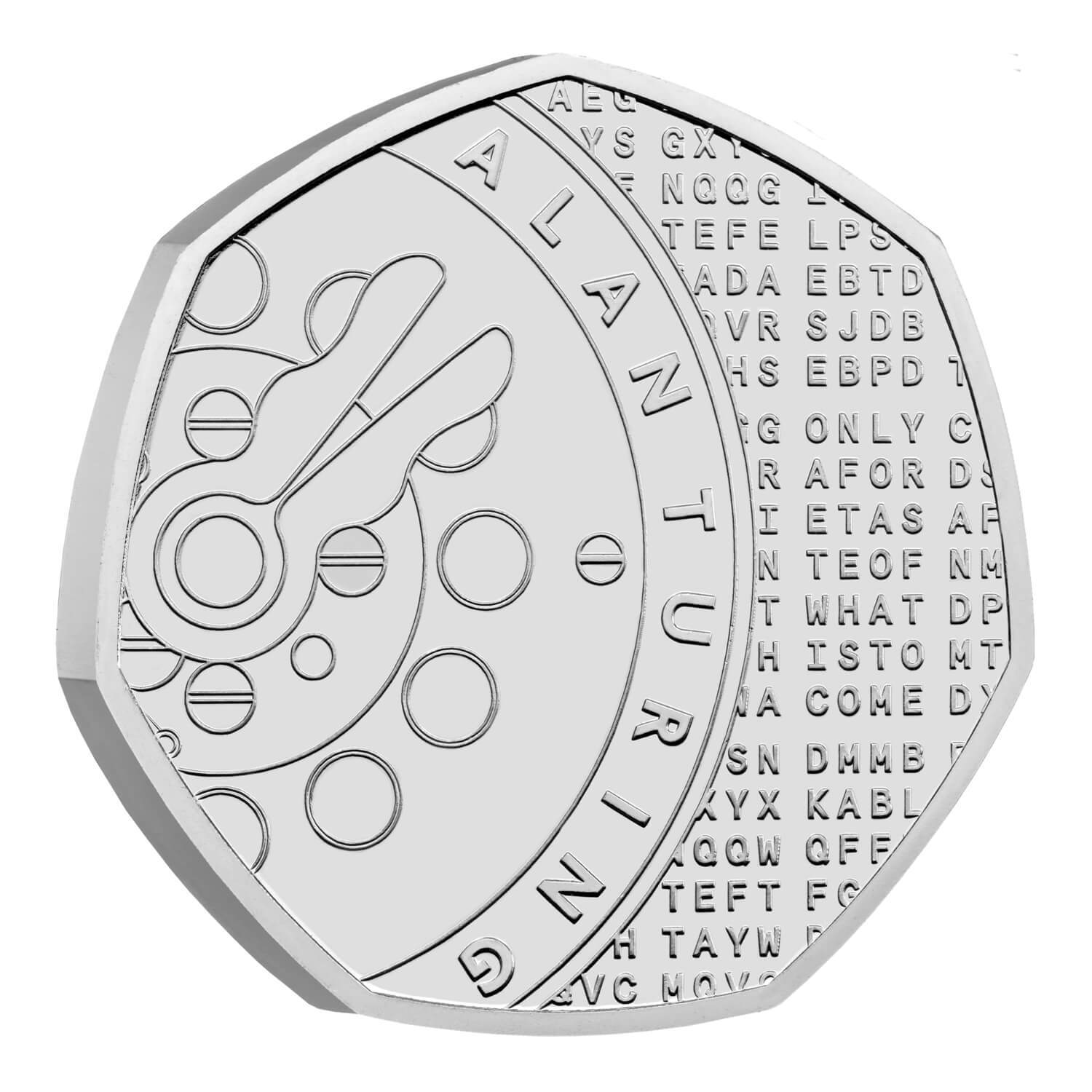 2022 50p Alan Turing BUNC Coin