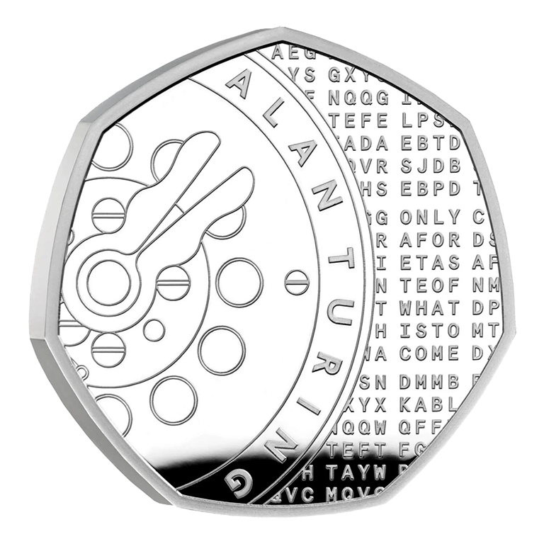 2022 50p Alan Turing Silver Proof Coin