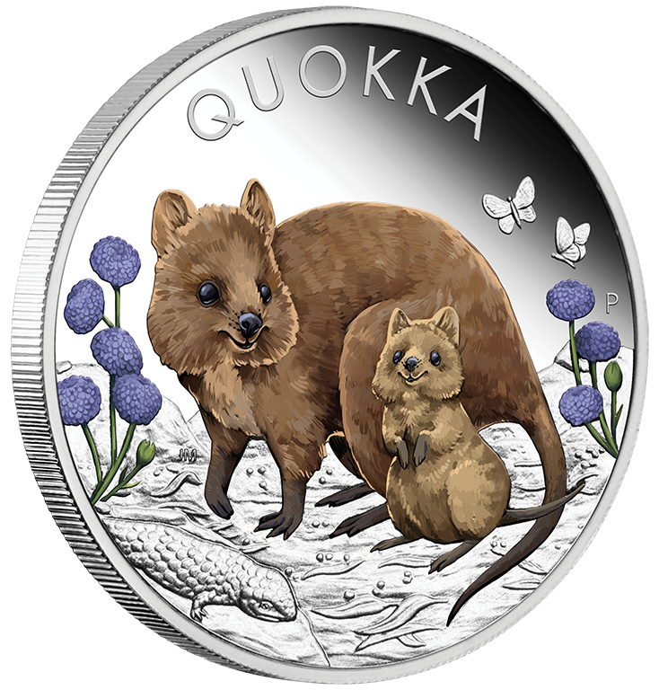 2022$1 Quokka 1oz Coloured Silver Proof