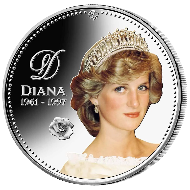 Diana, Princess of Wales Silver Plated Medallion