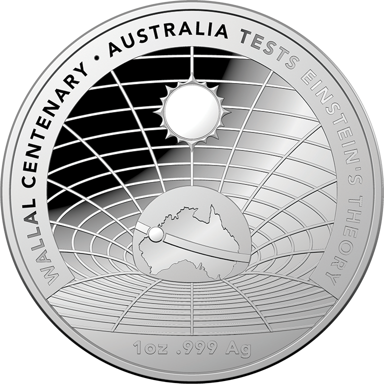 2022 $5 Wallal Centenary - Australia Tests Einstein's Theory Silver Domed Proof
