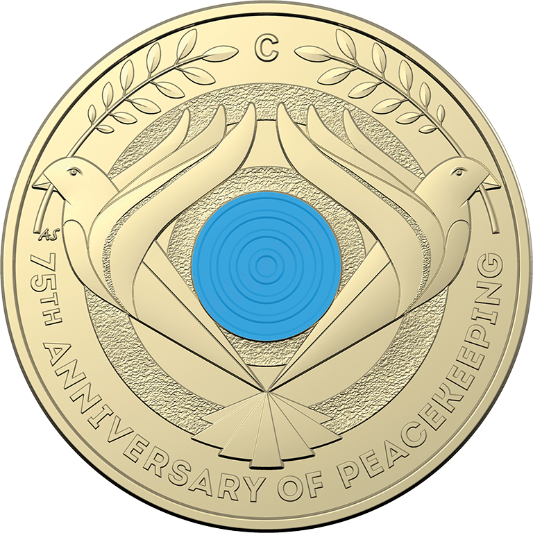 2022 $2 75th Anniversary of Peacekeeping 'C' mintmark UNC Coin