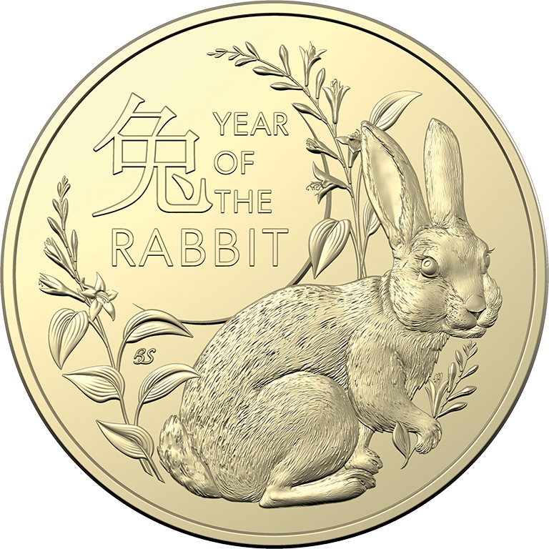 2023 $1 Year of the Rabbit 2 Coin UNC Set
