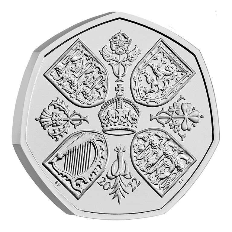 2022 50p King Charles III Queen Elizabeth Tribute BUNC Coin