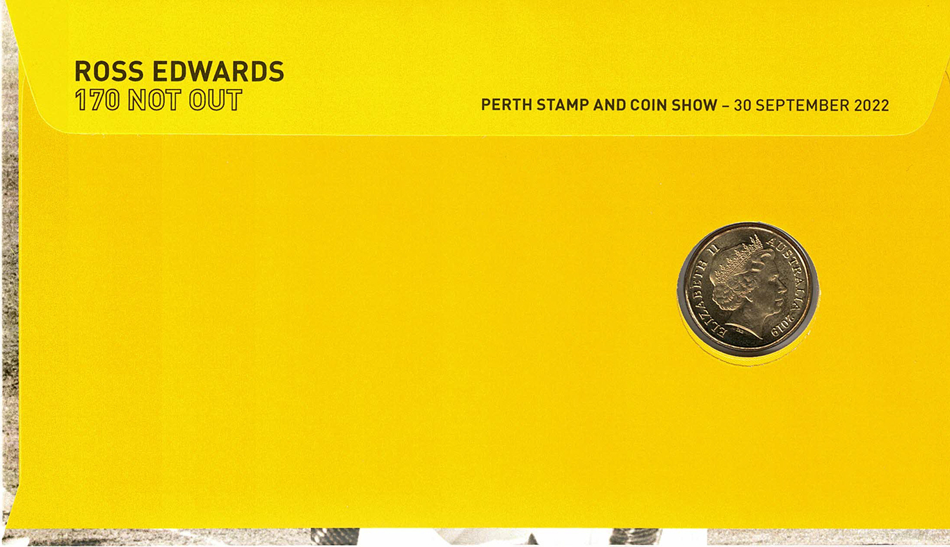 2022 Perth Stamp and Coin Show Ross Edwards Signed PNC