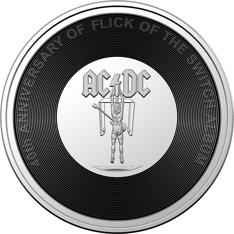 2023 20c AC/DC Flick of the Switch UNC Coin