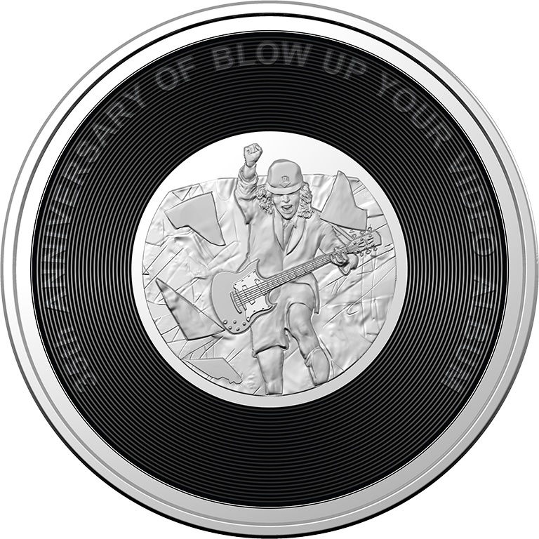 2023 20c AC/DC Blow Up Your Video UNC Coin