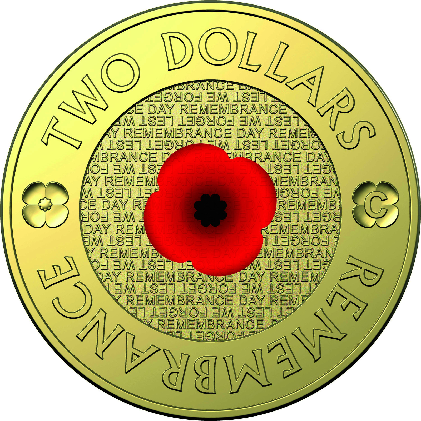 2022 $2 Remembrance Day 'C' Mintmark UNC Coin
