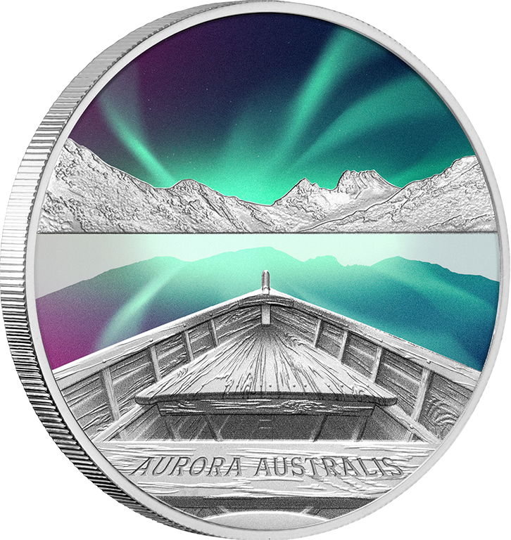 2022 $1 Aurora Australis 1oz Coloured Silver Proof Coin