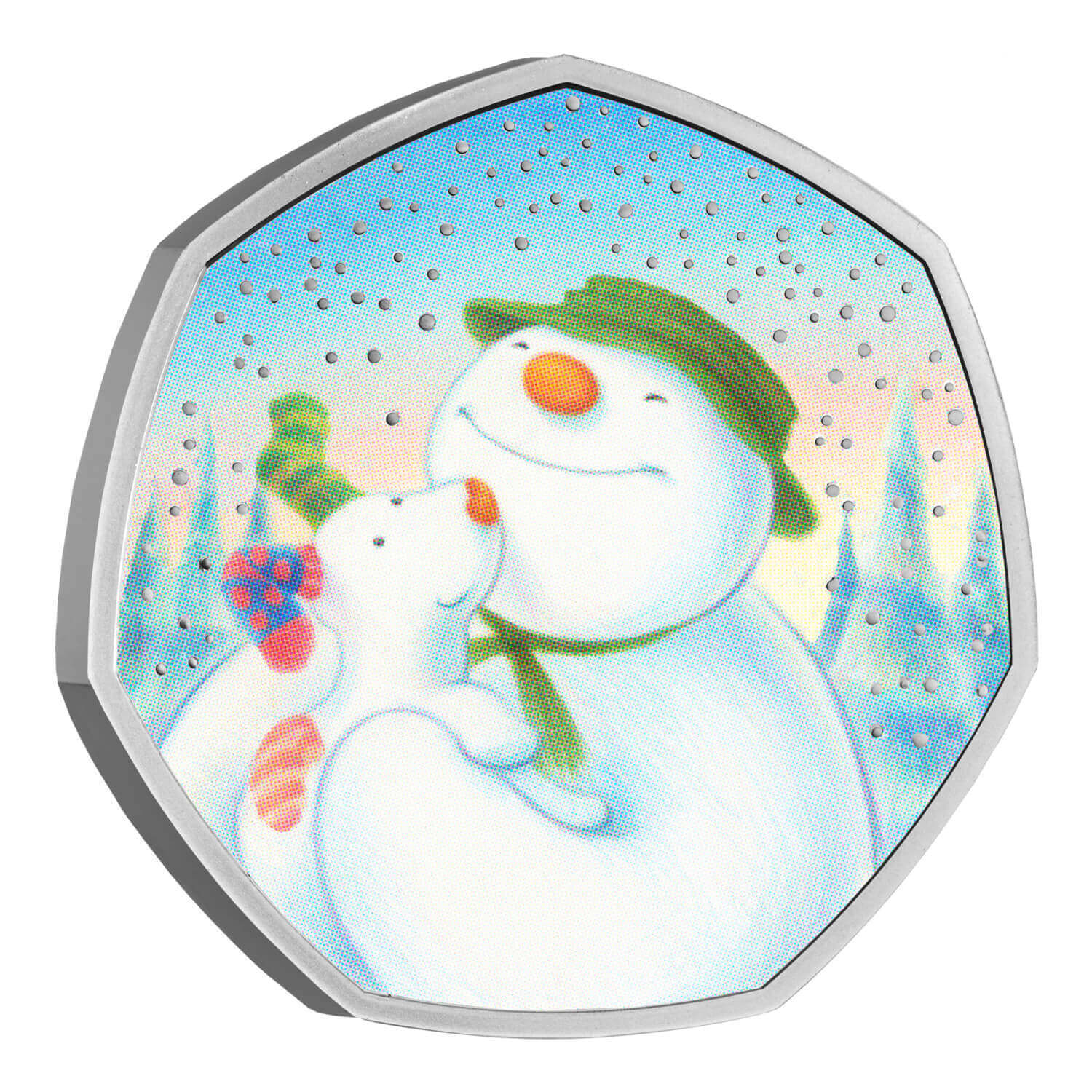2022 50p Snowman and Snowdog Silver Proof Coin