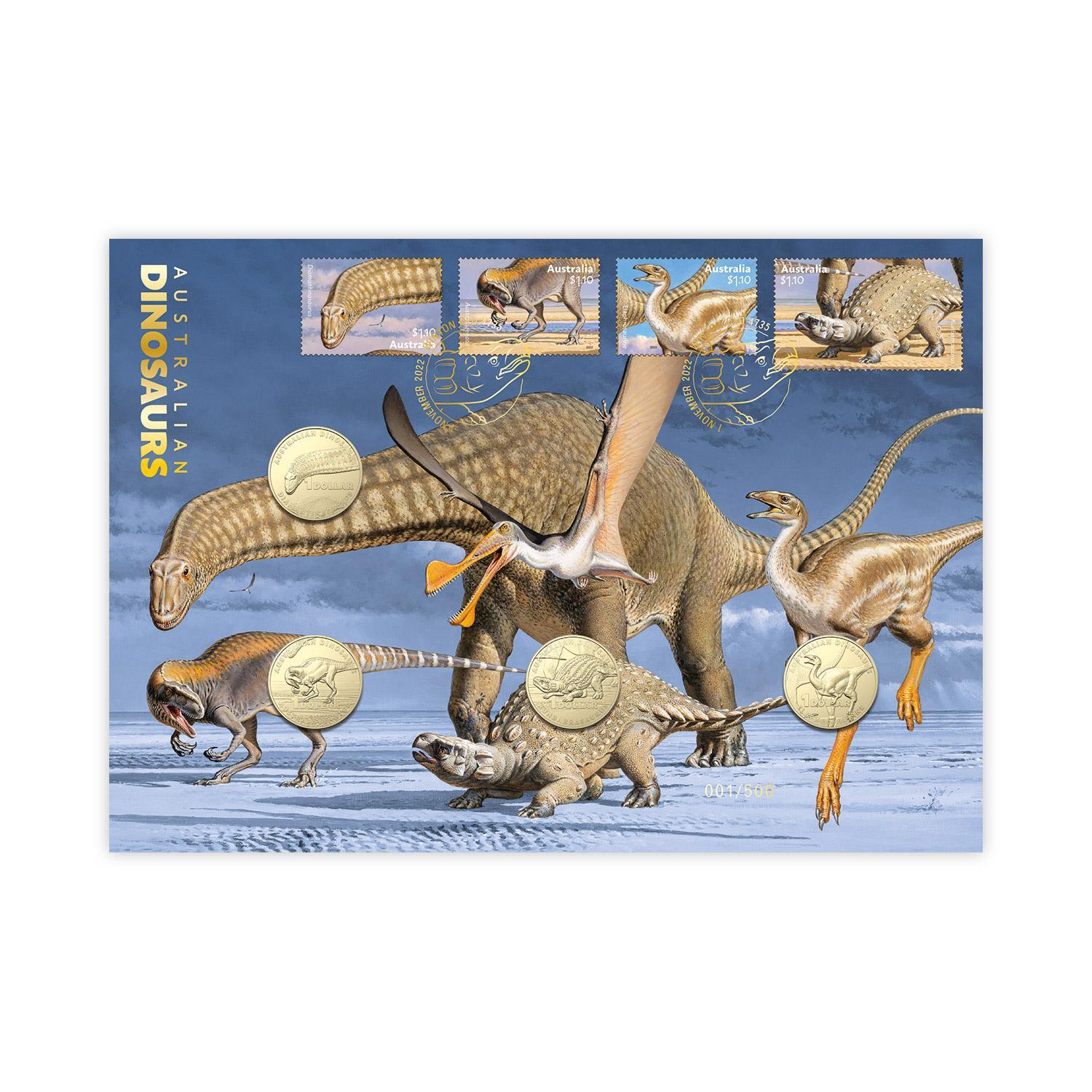 2022 Australian Dinosaurs Four Coin Limited PNC