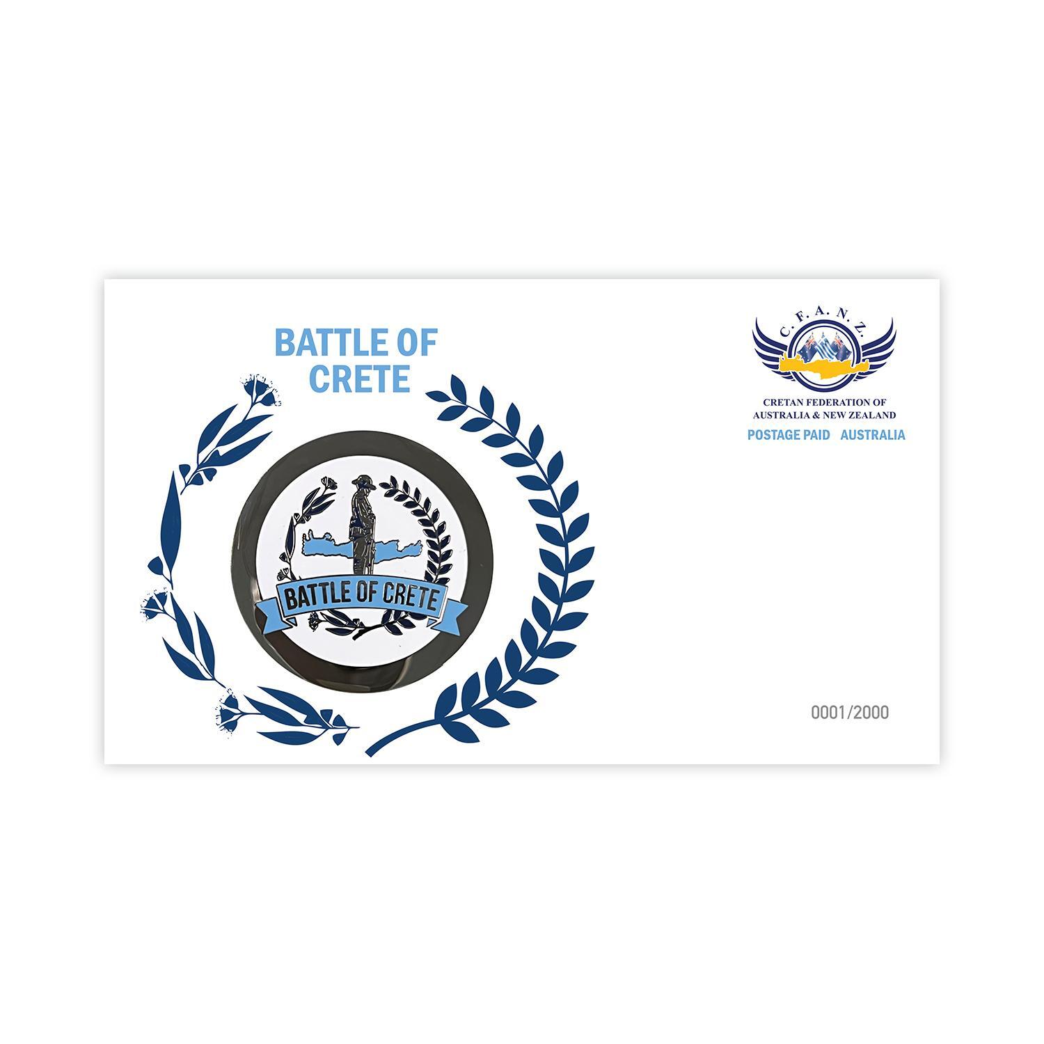 2022 80th Anniversary of the Battle of Crete Medallion Cover