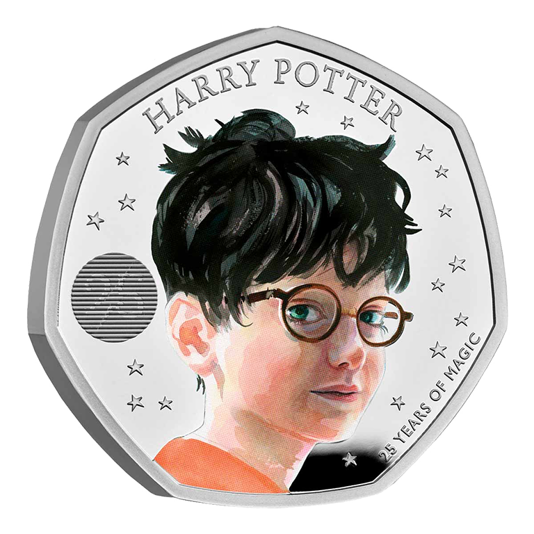 2022 50p Harry Potter Coloured Silver Proof Coin